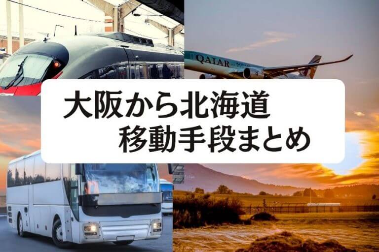 22年版 大阪から北海道の移動手段まとめ 飛行機 新幹線の値段と所要時間を徹底比較 移動手段比較 Com移動手段比較 Com