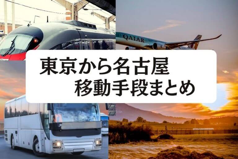 22年版 東京から名古屋の移動手段まとめ 新幹線 飛行機 高速バスの値段と所要時間を徹底比較 移動手段比較 Com移動手段比較 Com