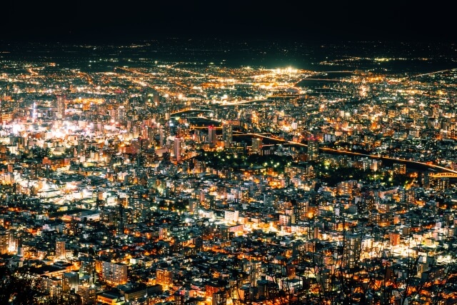 藻岩山　夜景