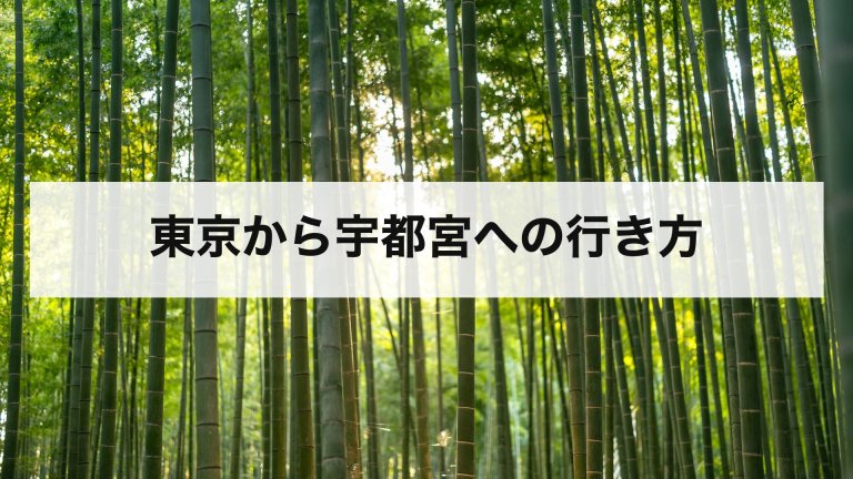 東京から宇都宮への行き方