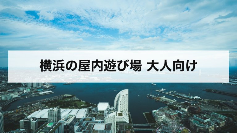 横浜の屋内遊び場 大人向け