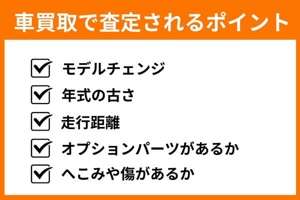 車買取で査定されるポイント