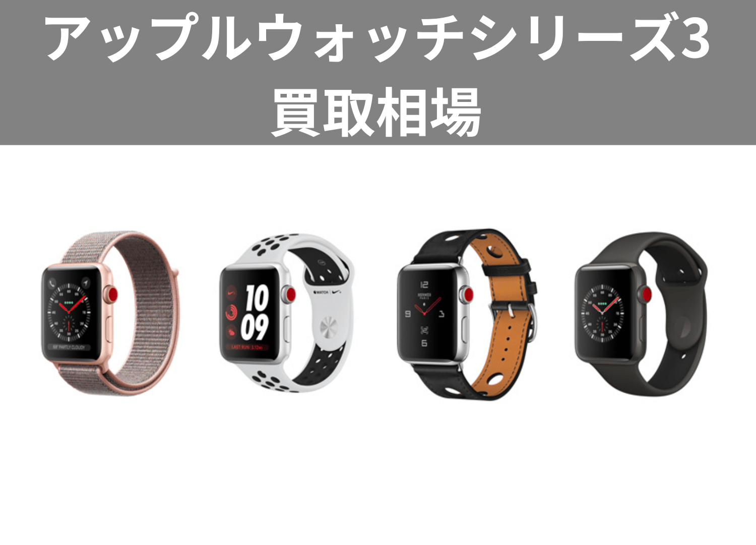 アップルウォッチシリーズ3買取相場