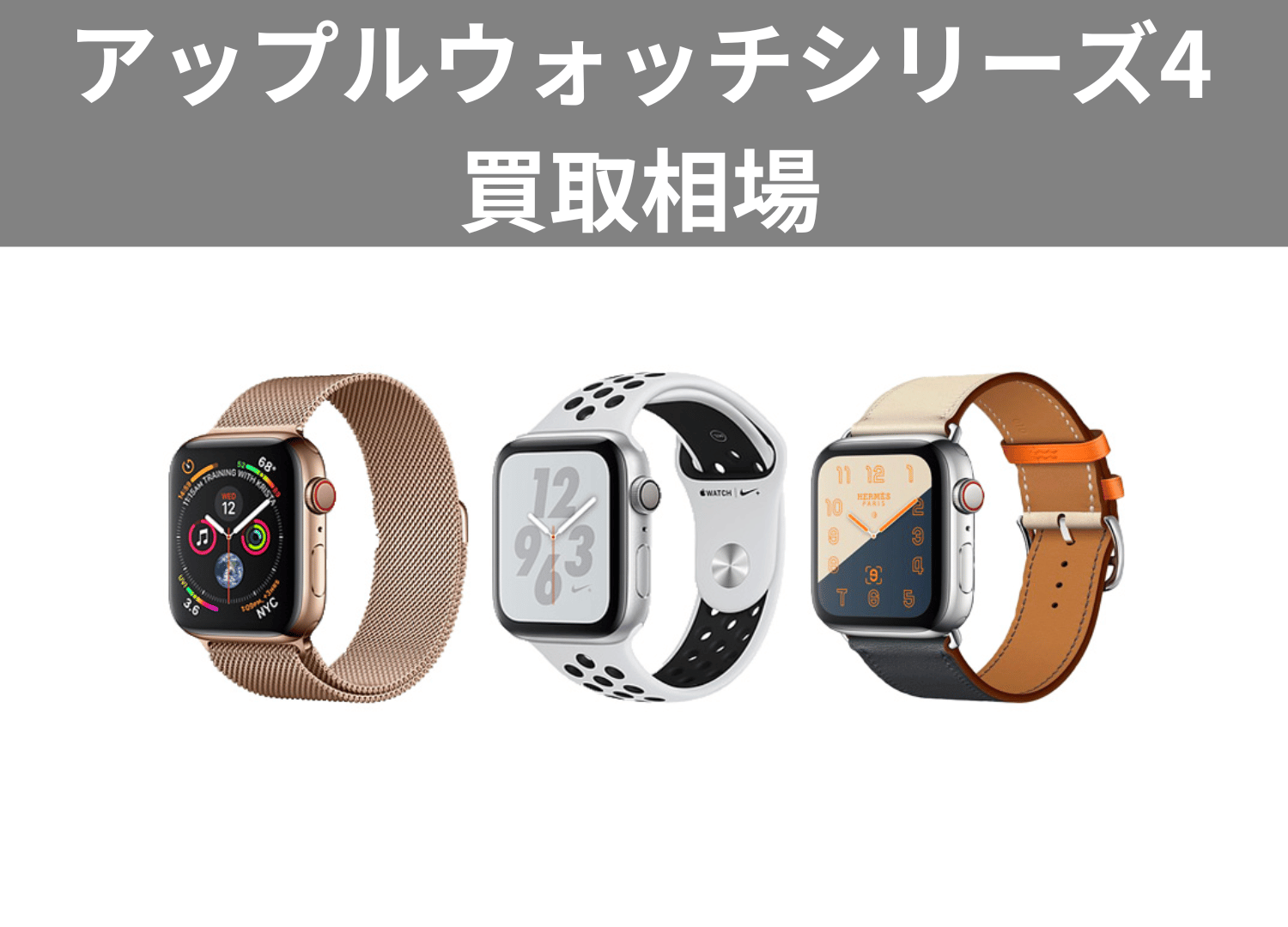 アップルウォッチシリーズ4買取相場