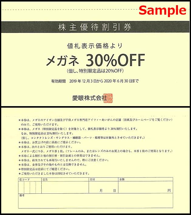 愛眼　株主優待