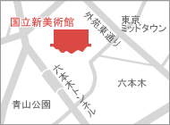 国立新美術館地図